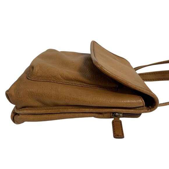 VTG FOSSIL 1954 Leather Crossbody Shoulder Bag Travel Organizer Satchel 75082 - Picture 3 of 12